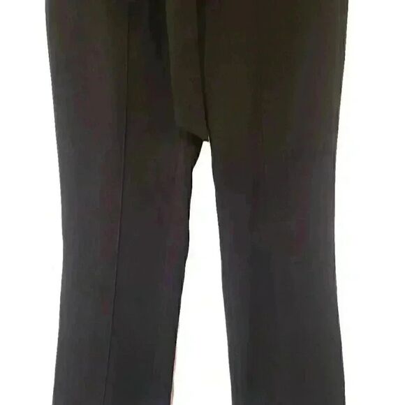 Banana Republic Women's Black Poly/Spandex Logan Fit Pants w Belt Tie - Picture 8 of 14